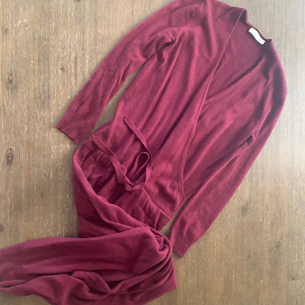 Stefanel Wool one- piece jumpsuit Red Wine color